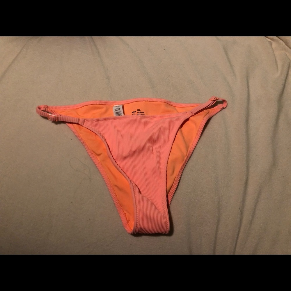 Aerie pale orange adjustable bikini bottoms
